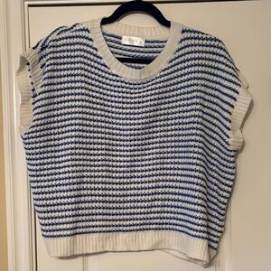 Navy and White Striped Sweater
